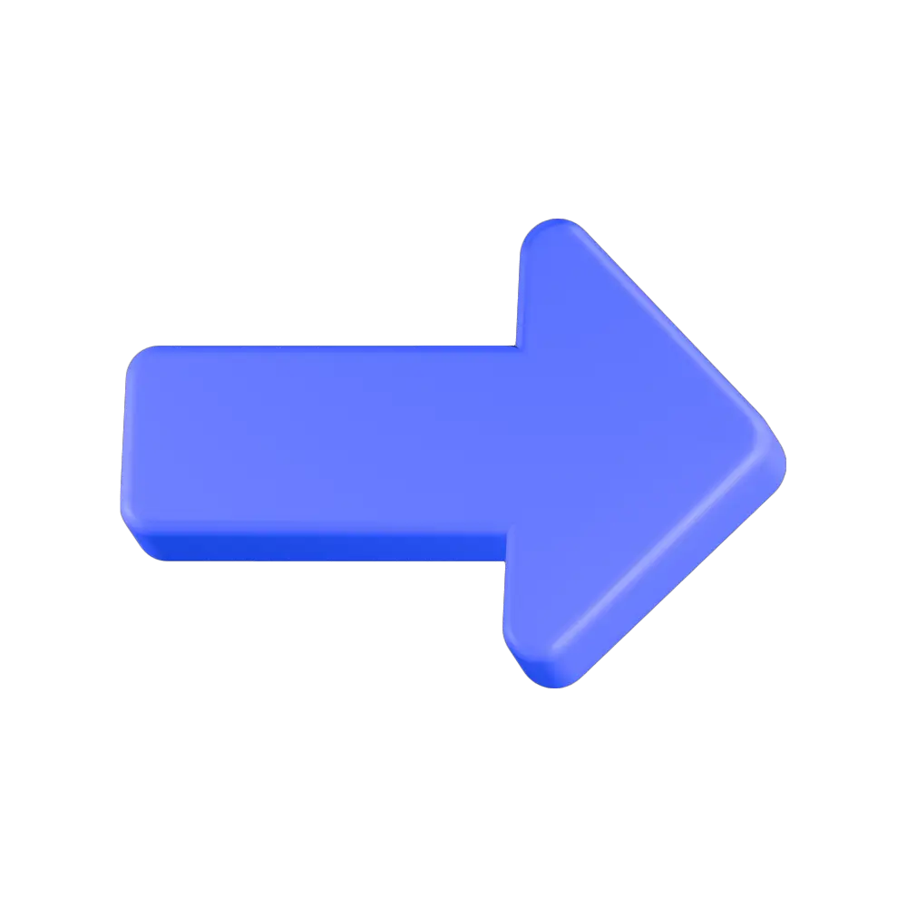 Arrow Right 3D Icon Free