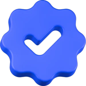 Check Mark Badge 3D Icon Free