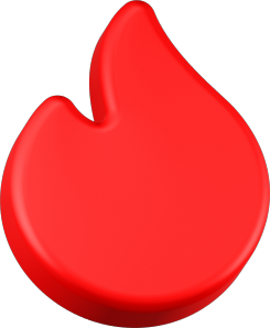 Flame, Fire Symbol 3D Icon Free