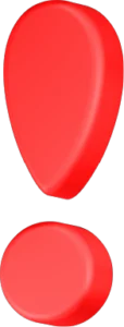 Alert, Caution Symbol 3D Icon Free