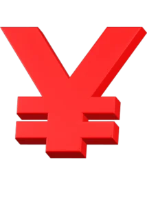 Yen Sign Currency Symbol 3D Icon Free